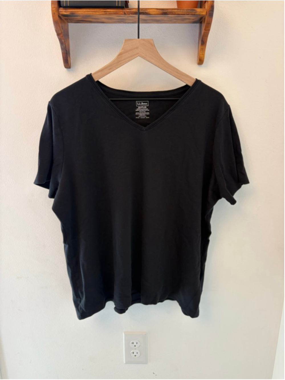 L.L. BeanWomen's Pima Cotton Shaped V-Neck, Short-Sleeve 2X